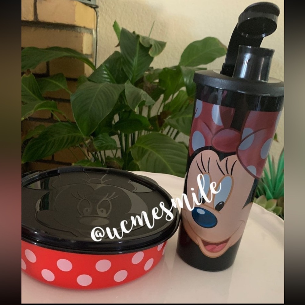 Tupperware Disney Minnie Mouse Magical Tumbler & Lunch Wonder Bowl